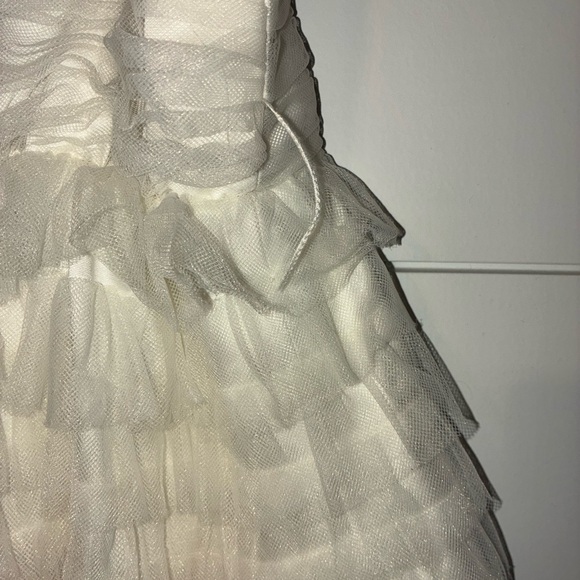 David's Bridal White Kids Dress - Picture 7 of 8